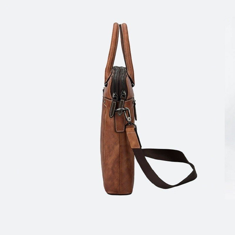 Cặp đựng laptop, cặp da công sở da bò thật nhiều ngăn tiện dụng rất thanh lịch và sang trọng | BigBuy360 - bigbuy360.vn