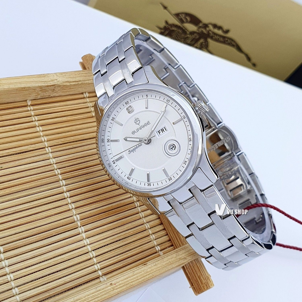 Đồng hồ nữ SUNRISE DL782SWA Kính Sapphire Chính hãng