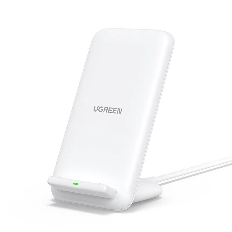 Sạc không dây dọc để bàn ugreen hỗ trợ công suất tối đa 15w sạc nhanh