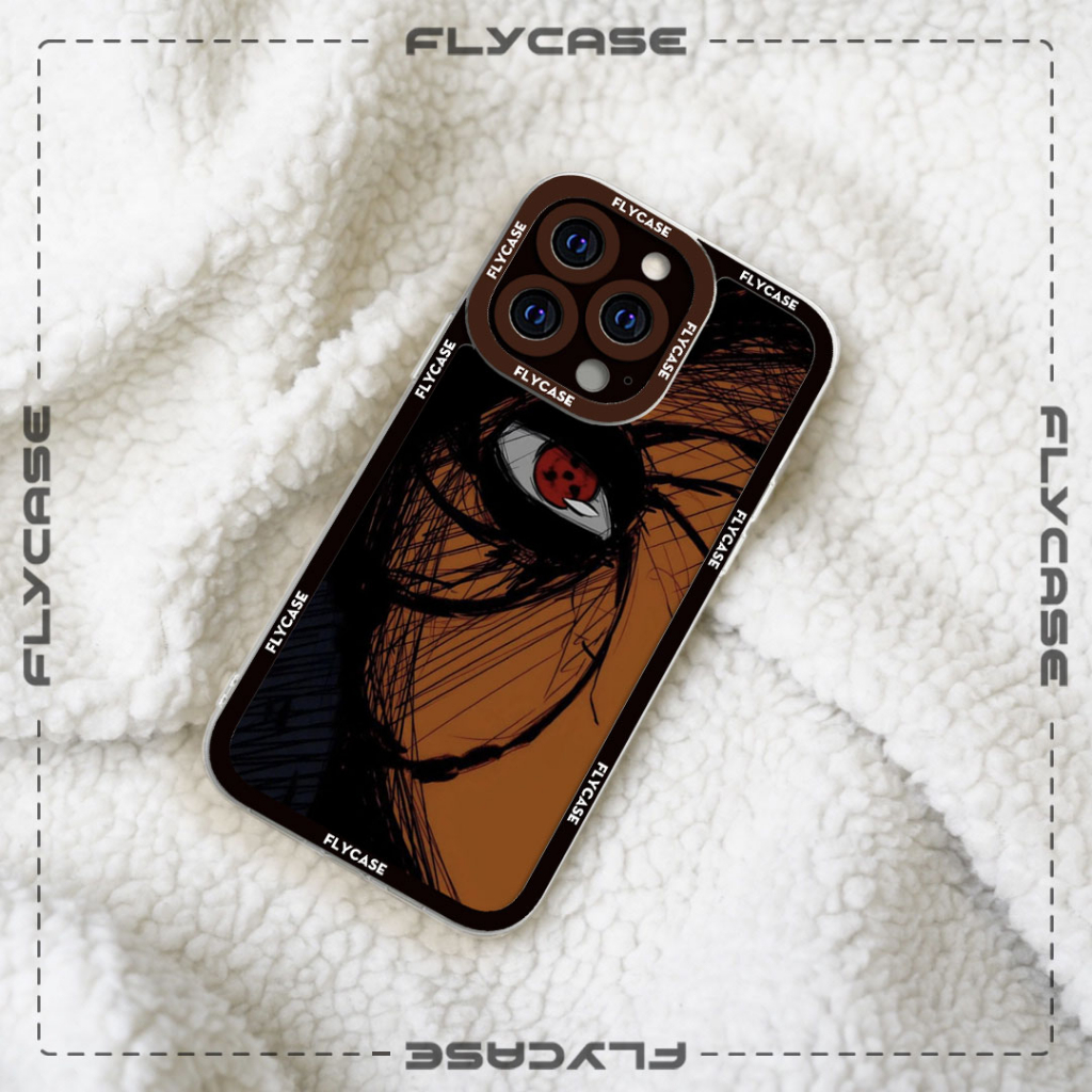 Ốp lưng iphone cạnh vuông Casefly Anime Naruto nhân vật Obito 6plus/6s/7/7plus/8/8plus/x/xs/11/12/pro/promax