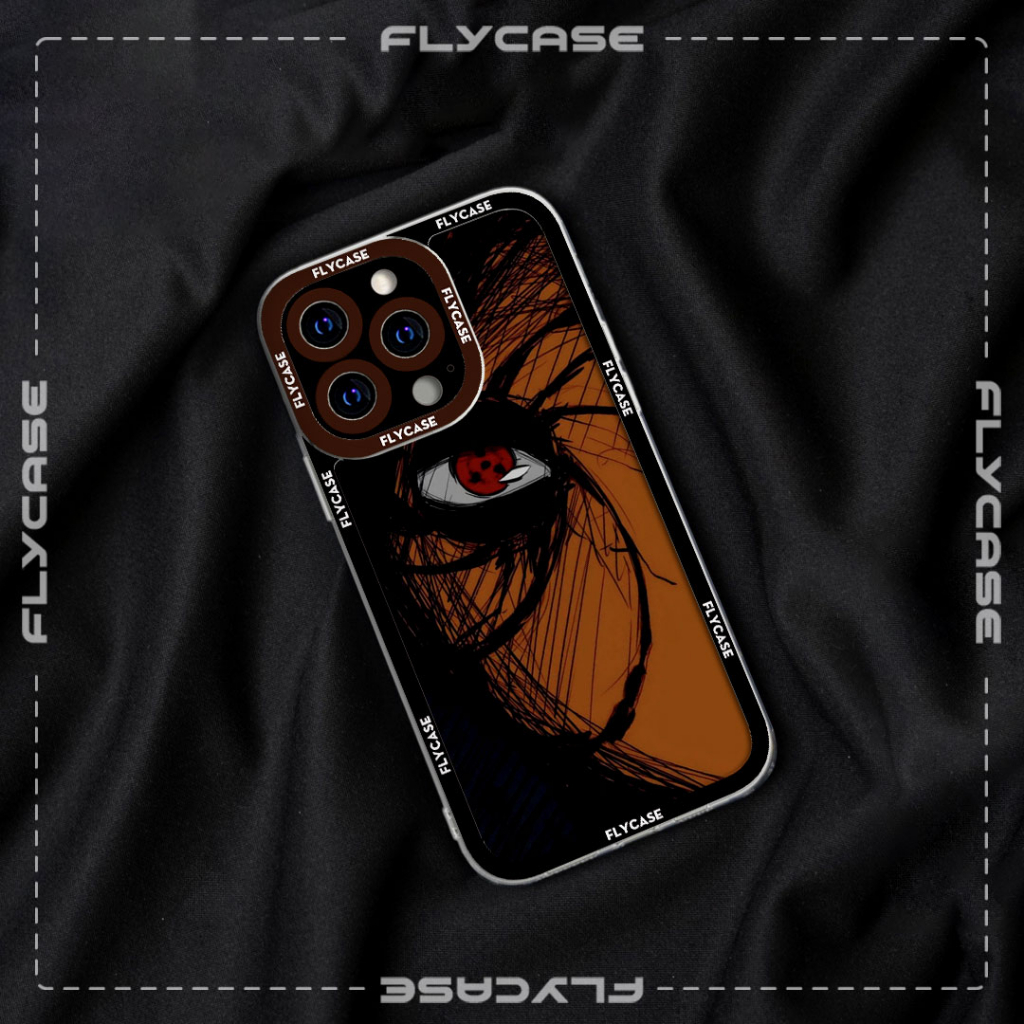 Ốp lưng iphone cạnh vuông Casefly Anime Naruto nhân vật Obito 6plus/6s/7/7plus/8/8plus/x/xs/11/12/pro/promax