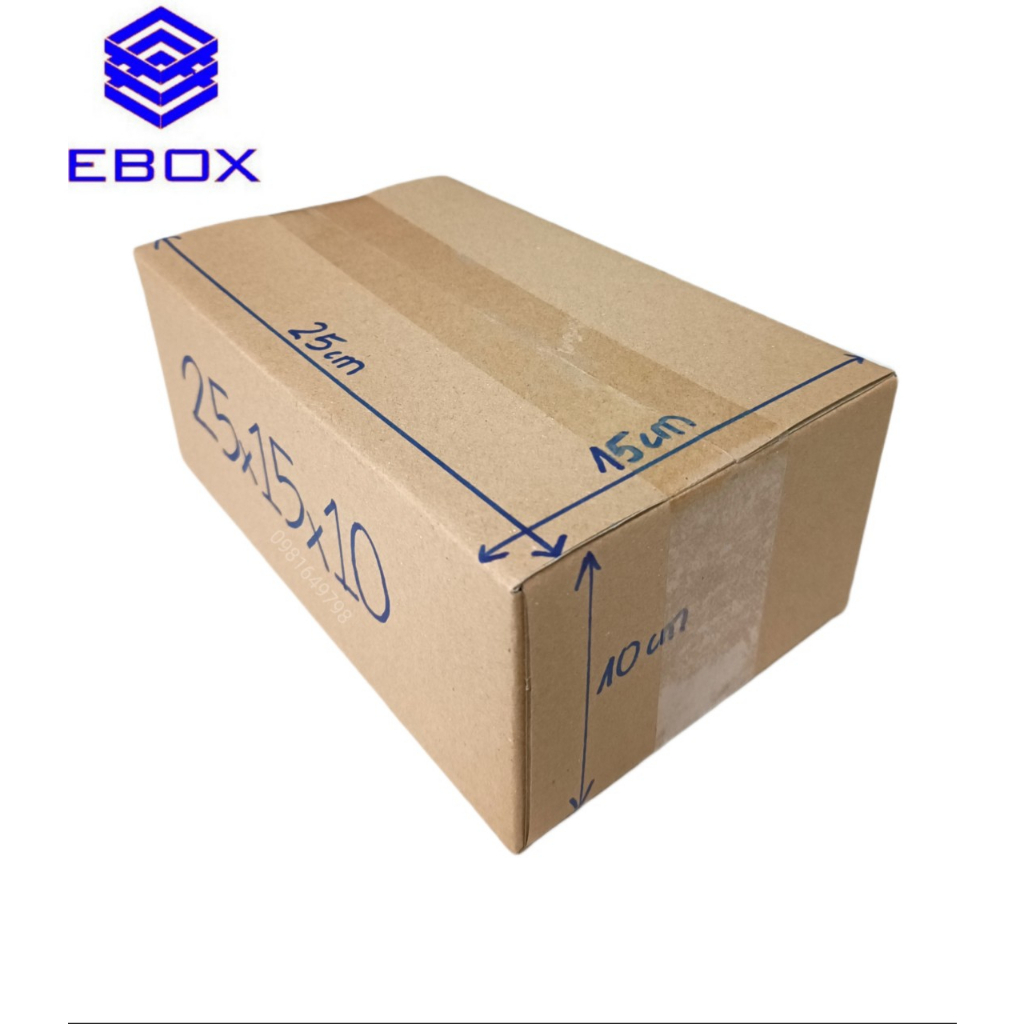 25x15x10 Hộp carton đóng hàng