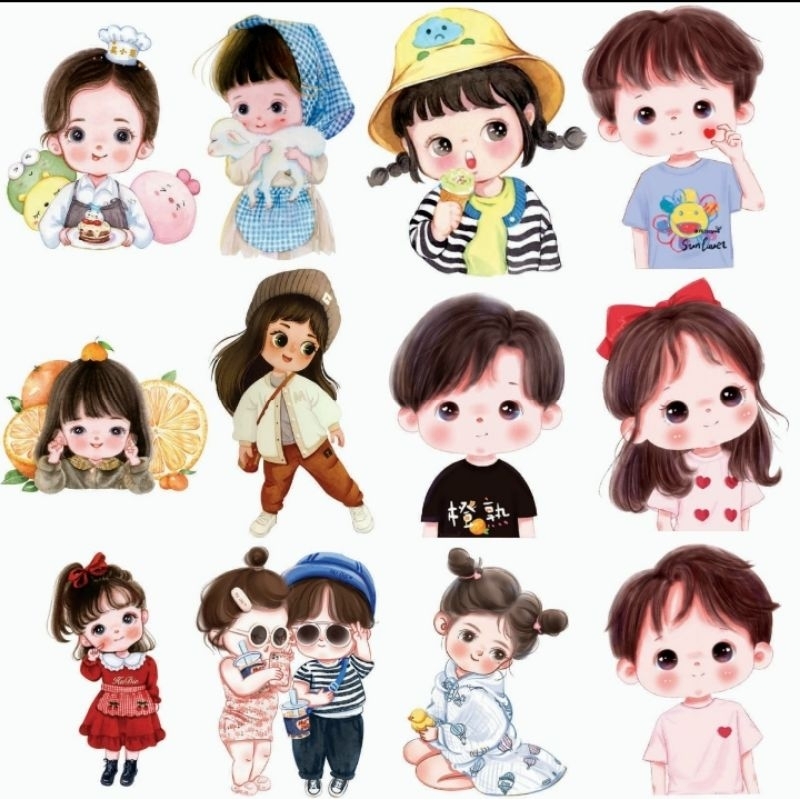 Hình in áo, ủi nhiệt. Búp bê CHIBI 4
