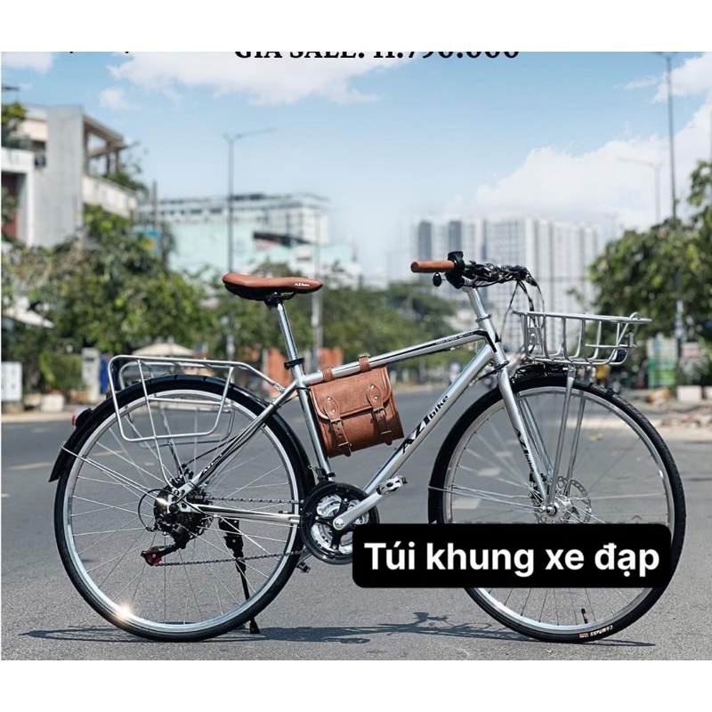 Túi da khung xe đạp