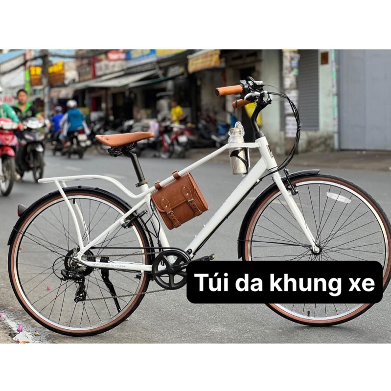 Túi da khung xe đạp