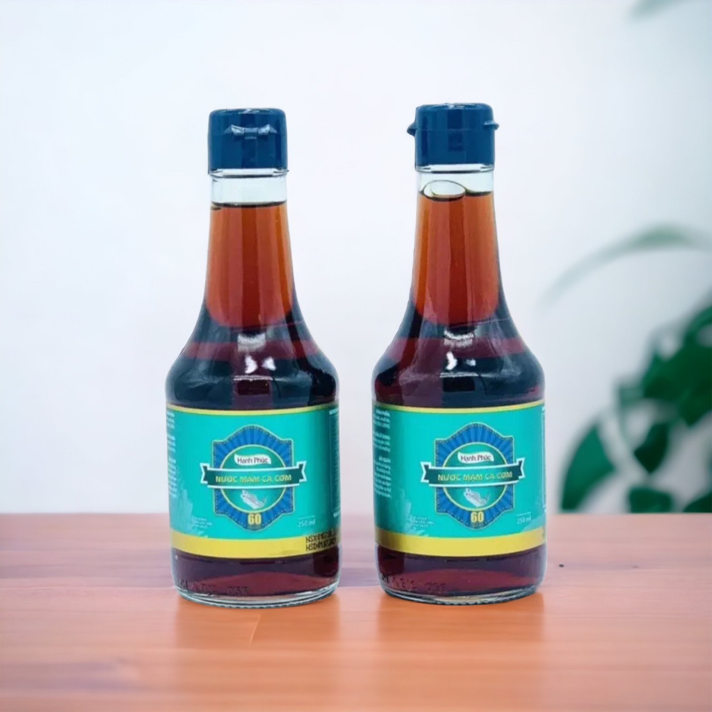 (THÙNG XỐP)[Combo 2 chai] Nước mắm Hạnh Phúc 60 độ đạm chai 250ml