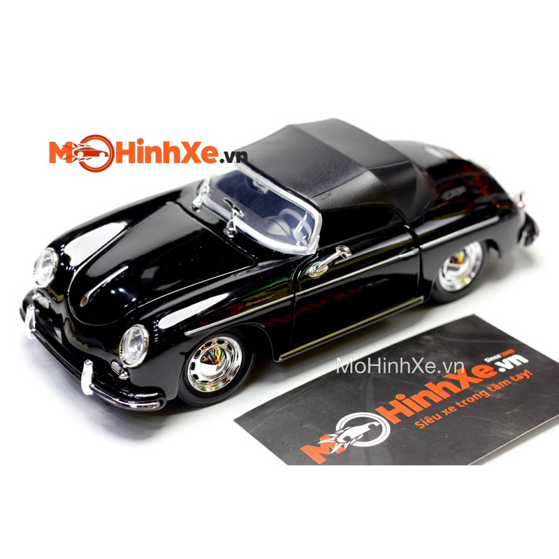 MÔ HÌNH XE PORSCHE 365A SPEEDSTER (có mui) 1:24 WELLY