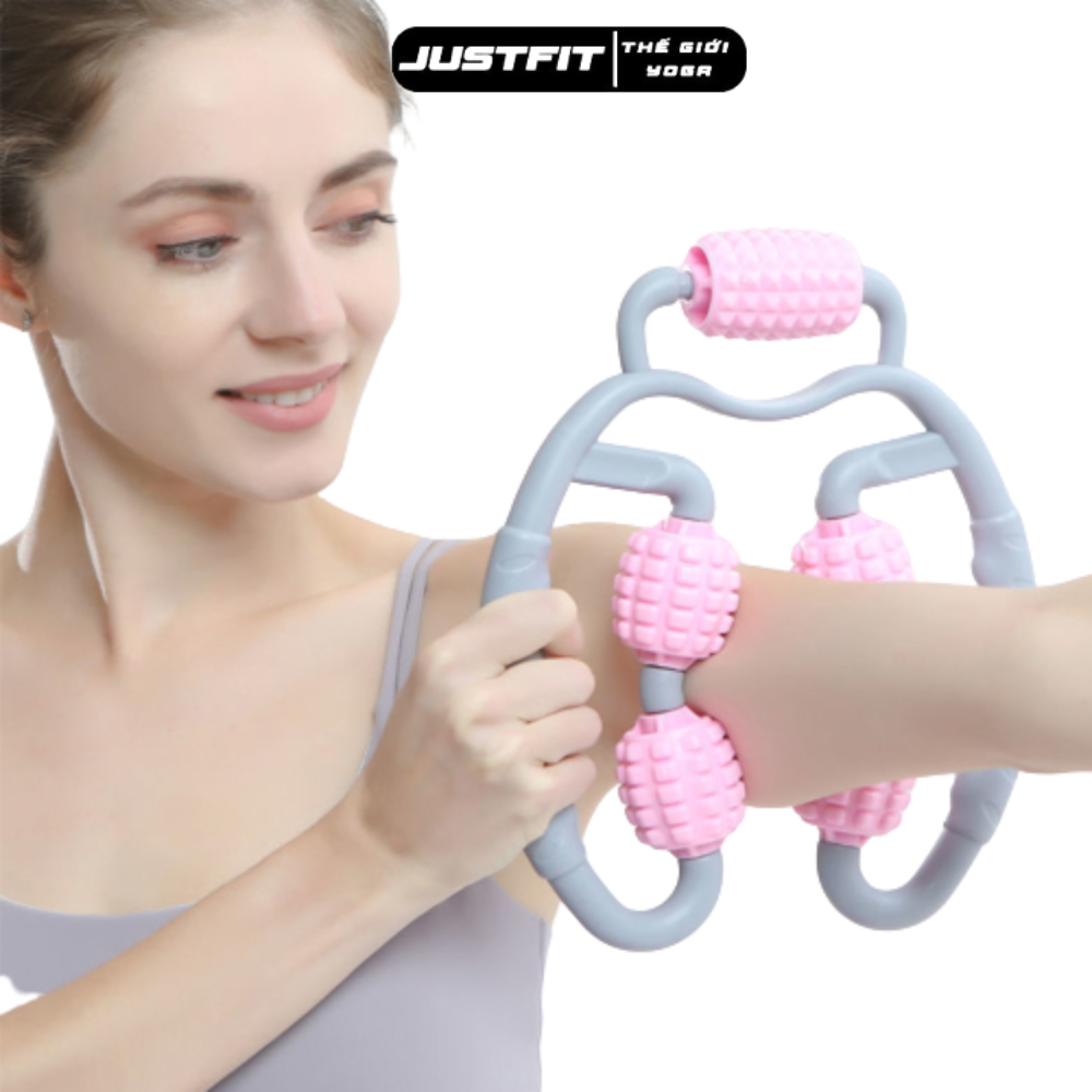 Con lăn massage JUSTFIT cổ vai gáy, thon gọn eo, bắp chân, bắp tay