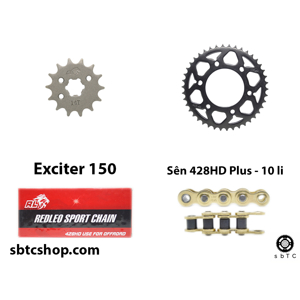 NSD Nhông sên dĩa REDLEO 428HD Plus Exciter 150 chính hãng