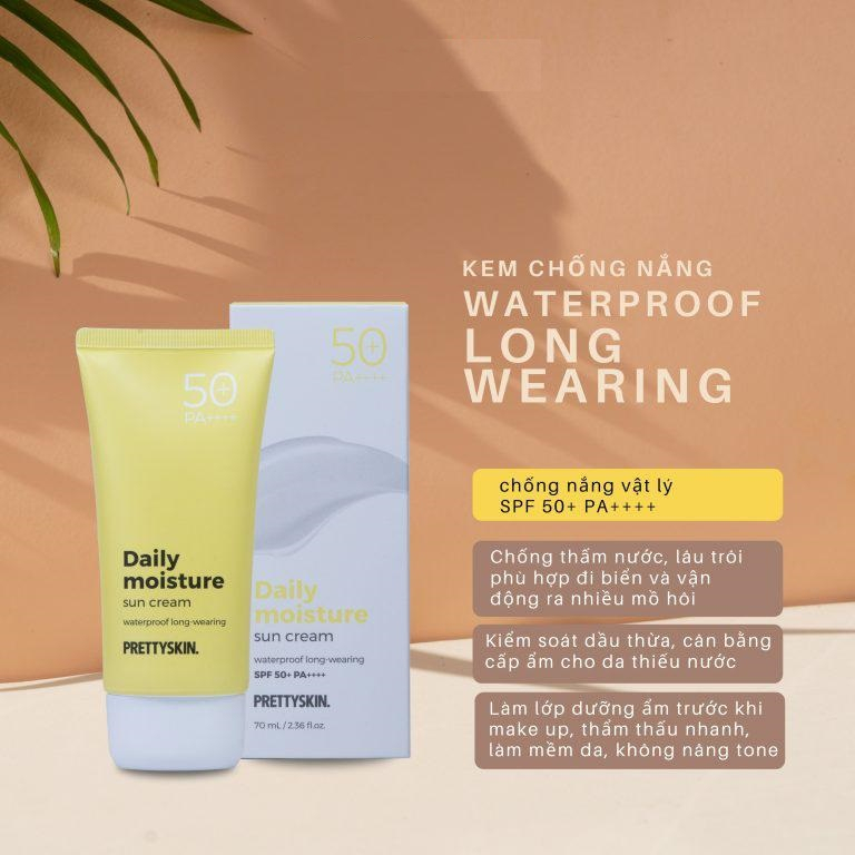 Kem Chống Nắng Prettyskin Daily Moisture Sun Cream SPF 50+ PA++++ 70ml