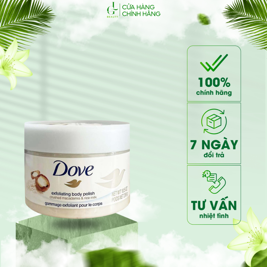 Tẩy tế bào chết cơ thể Dove Exfoliating Body Scrub