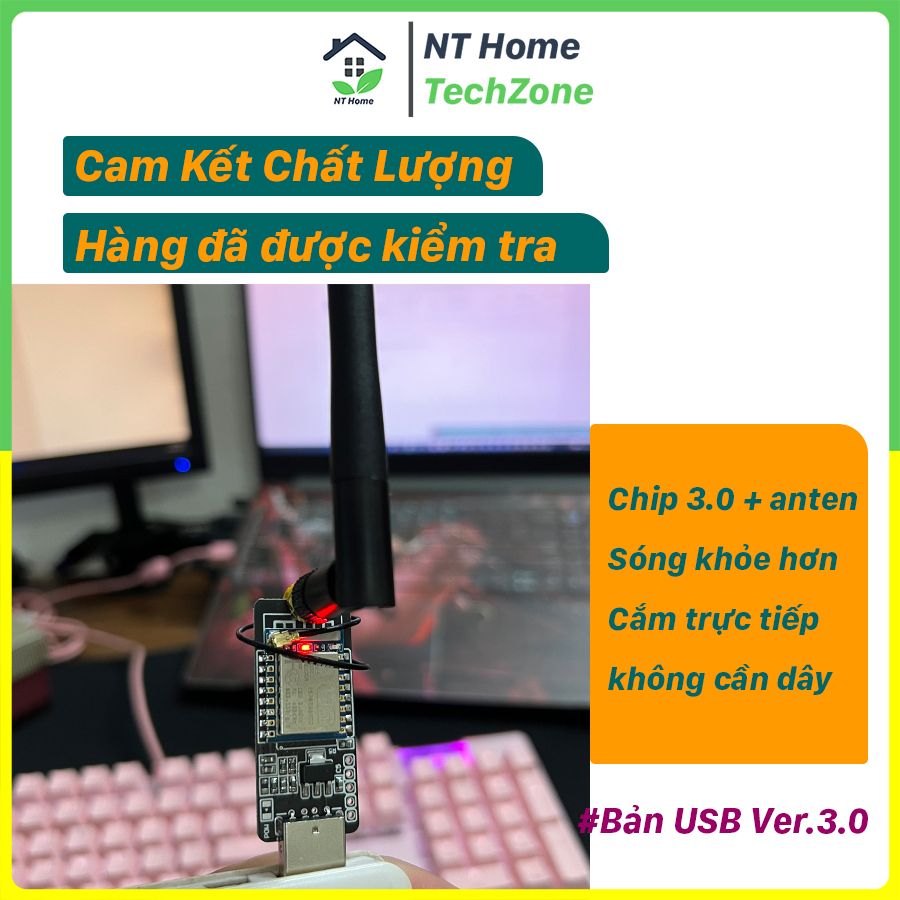 Kít Ngắt Wifi 2.4ghz  tặng kèm antent