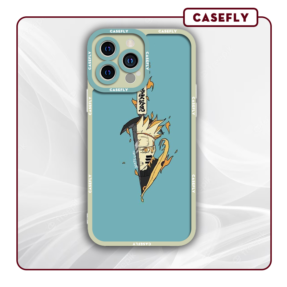 Ốp lưng iphone cạnh vuông Casefly Anime Naruto nhân vật Kunai Naruto 6plus/6s/7/7plus/8/8plus/x/xs/11/12/pro/promax