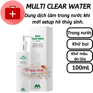 Multi Clear Water dung dịch làm trong nước khi mới setup hồ thủy sinh - MULTI giúp cá khỏe nước trong | Hingaostore.