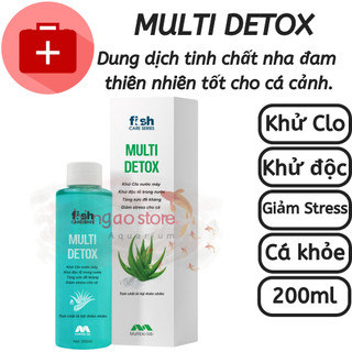 Multi Detox dung dịch khử clo nước máy, giảm stress cho cá cảnh - MULTI giúp cá khỏe nước trong | Hingaostore.