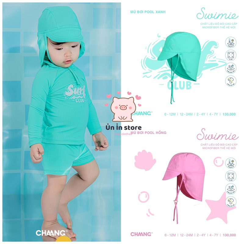 Chaang mũ bơi chống nắng cho bé SS2023D05