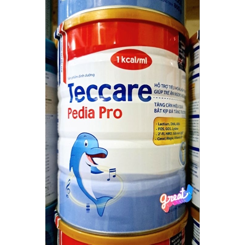 Sữa bột Teccare Pedia Pro lon 800g date 2025