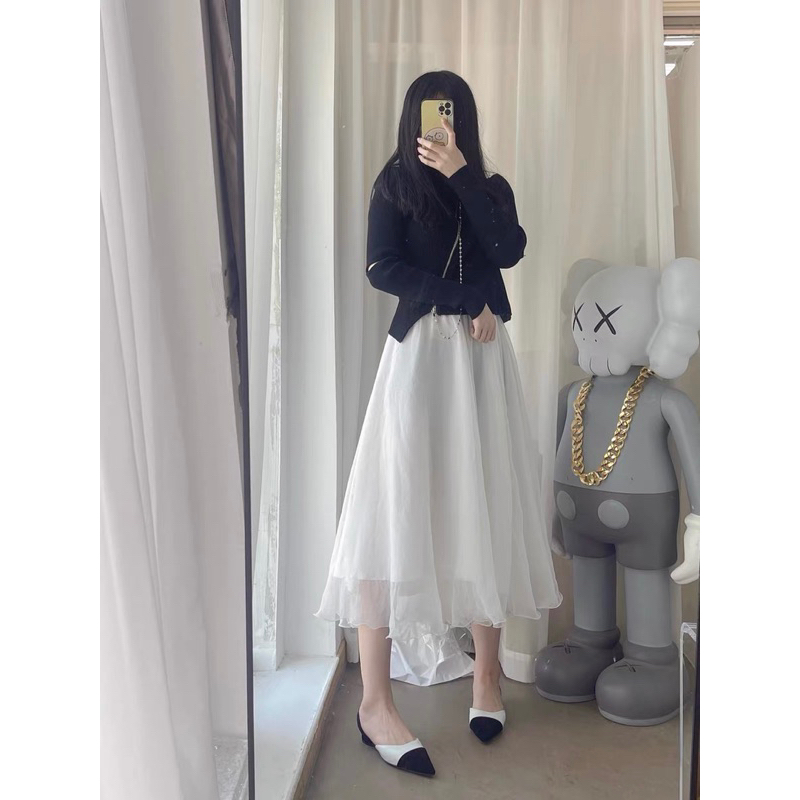 Giày sục mũi nhọn đế 2cm mã LS518