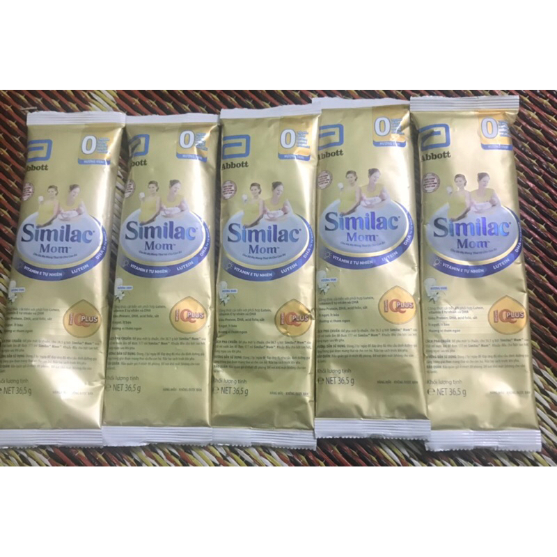 Sữa gói Similac Abbott Mom vị vani và sữa chua dâu dành cho bà bầu, cho con bú - Hàng sample 36,5g