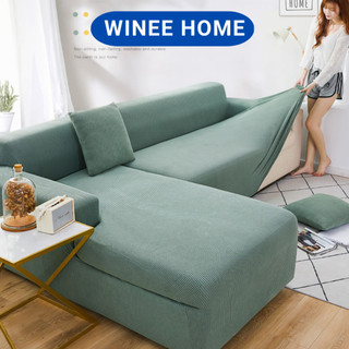 Vải bọc ghế sofa văng sofa thuyền, ga bọc sofa chữ L vải nỉ caro dày dặn mềm mại tặng 1 vỏ gối