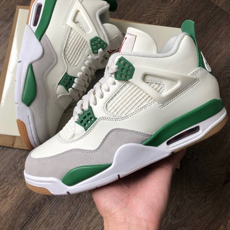 GIÀY JD4 RETRO SB PINE GREEN XANH LÁ LAI AU NAM NỮ