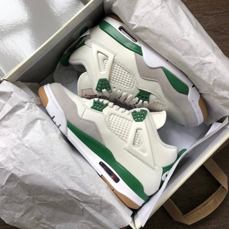 GIÀY JD4 RETRO SB PINE GREEN XANH LÁ LAI AU NAM NỮ