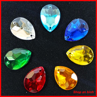 [ hàng loại 1 ] 10g hạt đá kết giọt nước trang trí - hạt đá kết 3d - viên đá trang trí phụ kiện may mặc