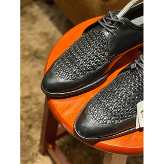 [Giày 2hand] [Size 41] Giày Tây Buộc Dây Da Đan