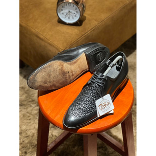 [Giày 2hand] [Size 41] Giày Tây Buộc Dây Da Đan