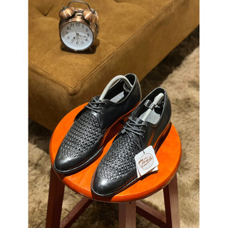 [Giày 2hand] [Size 41] Giày Tây Buộc Dây Da Đan