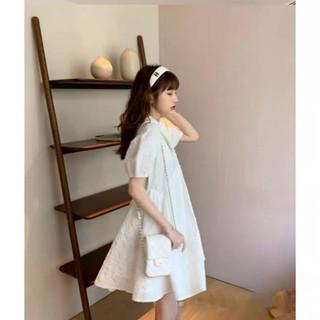 Đầm gấm xốp cổ đức kiểu dáng Hàn Quốc
