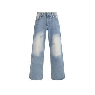 (Chính Hãng Amrish) Wide Leg Baggy Jeans - Blue Sea