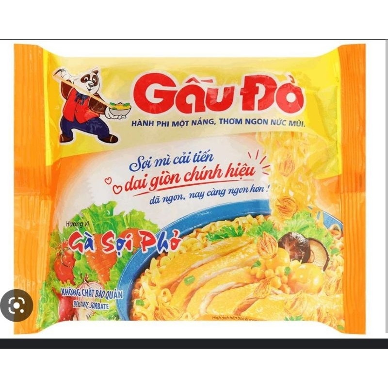 Gói lẻ - Mì HẢO HẢO, GẤU ĐỎ