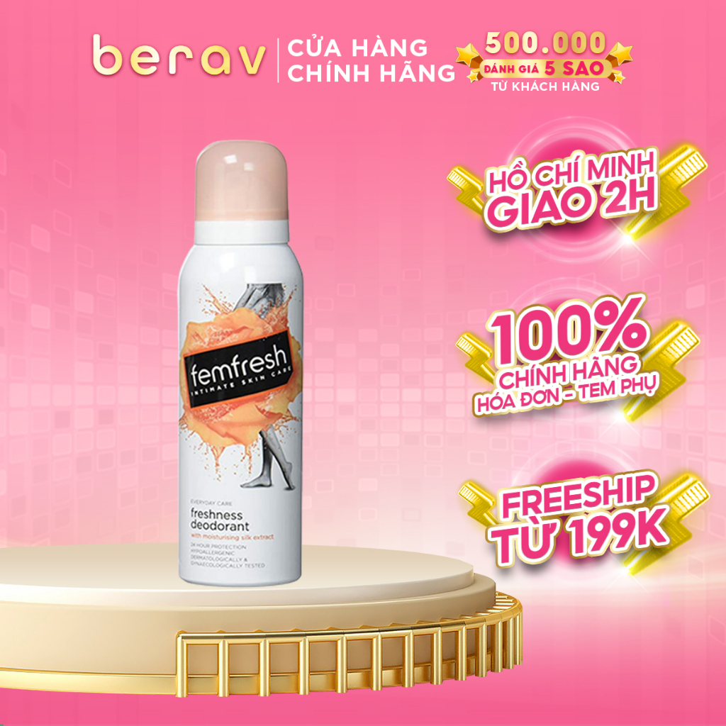 Xịt Thơm Mát Vùng Kín Femfresh Deodorant Spay 125ml (Cam)