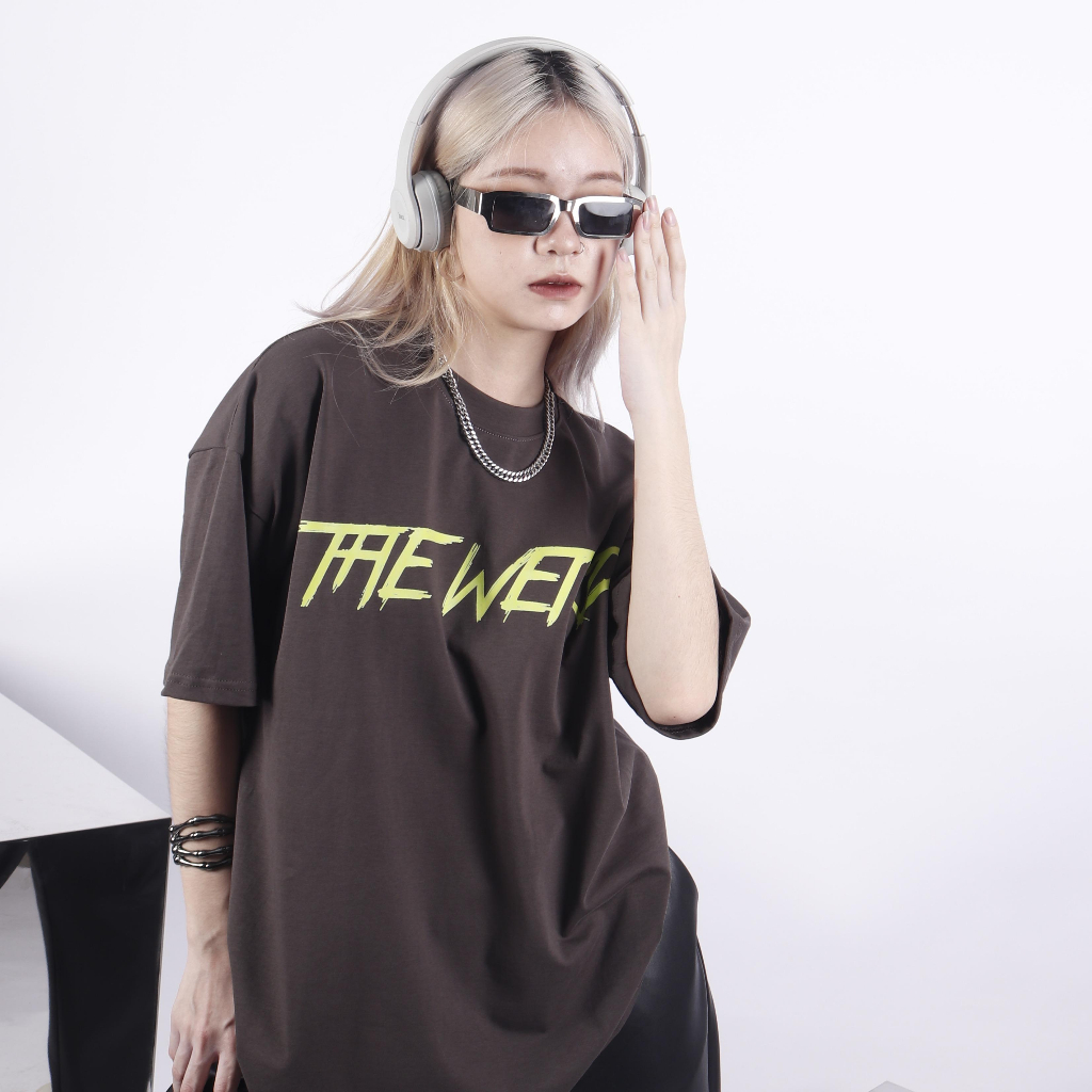 LOCAL BRAND Áo thun The Weird Phong Cách Unisex Form Rộng ATK590