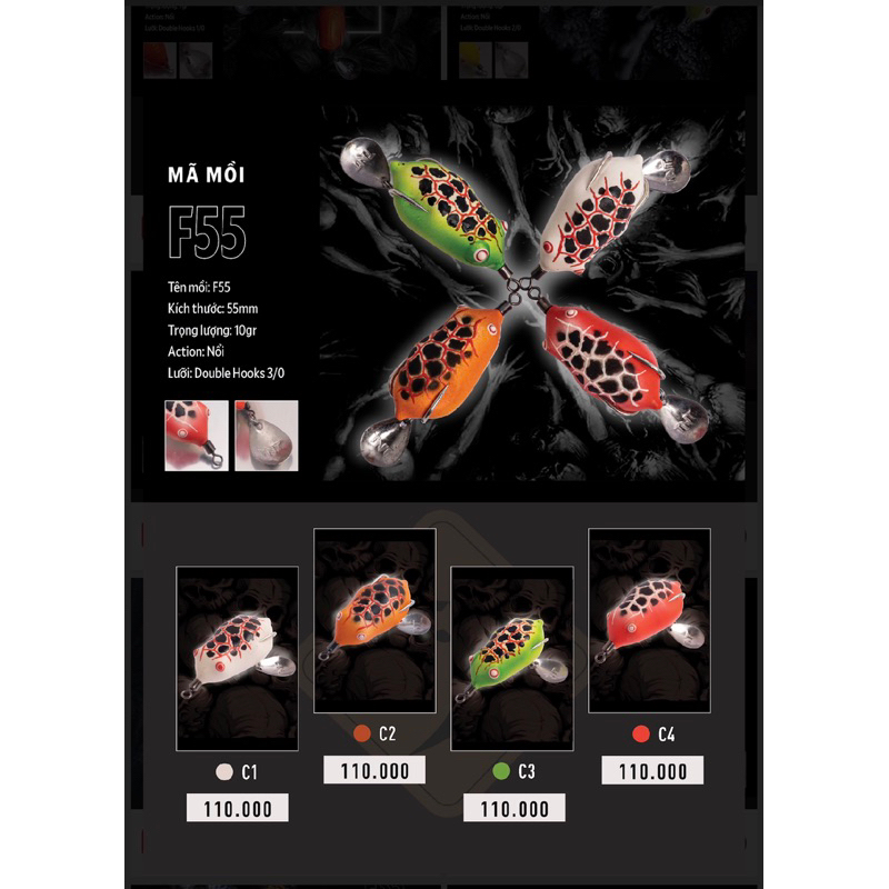 Nhái hơi F55 TNT LURE