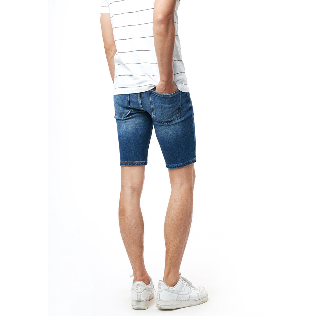 [Mã SGTTC30K giảm 30K] NINOMAXX Quần short Jean Nam lửng cotton co giãn nhẹ 2202021