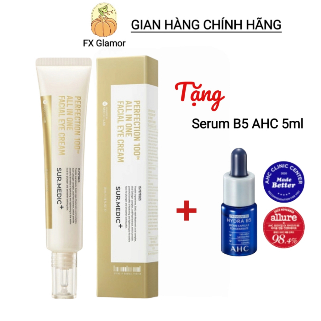 [35ML] Kem Dưỡng Mắt Sur.Medic+ giảm thâm mắt ngăn lão hóa Perfection 100™ All In One Facial Eye Cream 35ML