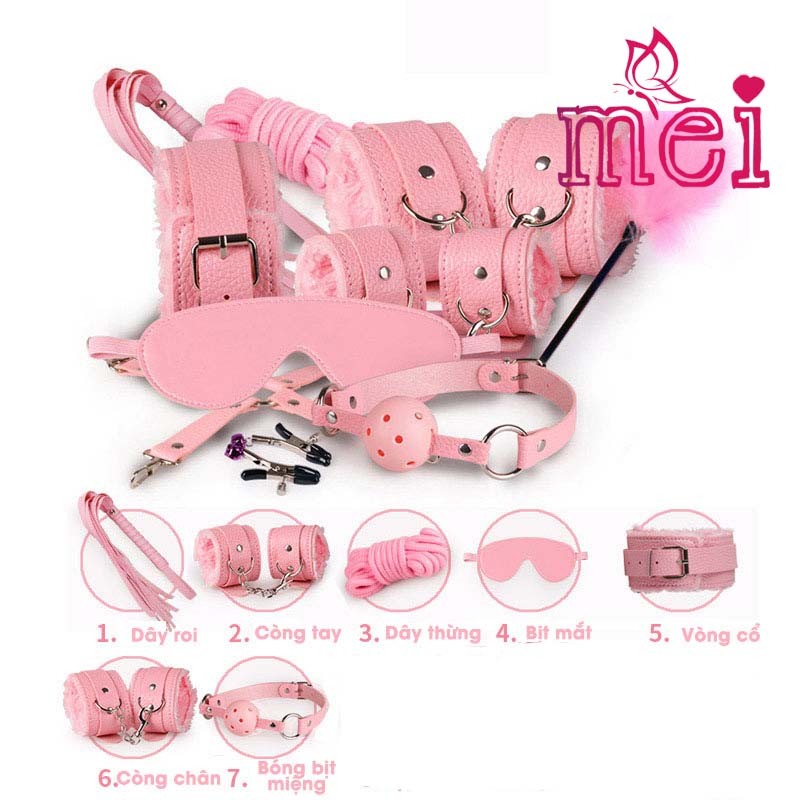 Bộ Vòng Tay 10 Món Phụ Kiện Cosplay - Set 10 Món Bằng Da Phong Cách Bd.Sm | BigBuy360 - bigbuy360.vn