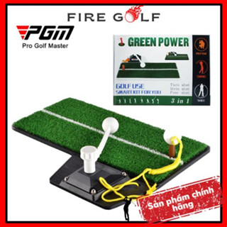 Thảm tập Swing golf Green Power PGM CHÍNH HÃNG HL001-4 giữ bóng 3 trong 1
