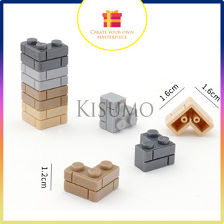 Phụ kiện moc lego combo 10 gạch góc tường a2