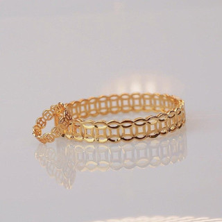 Set vòng và nhẫn kim tiền màu 18