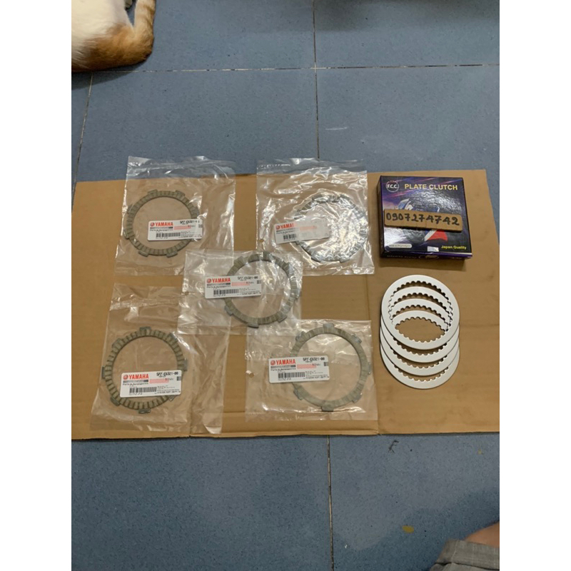 Full bố nồi + Lá Sắt ex 135 tay côn (2011-2014) zin hãng Yamaha + Fcc
