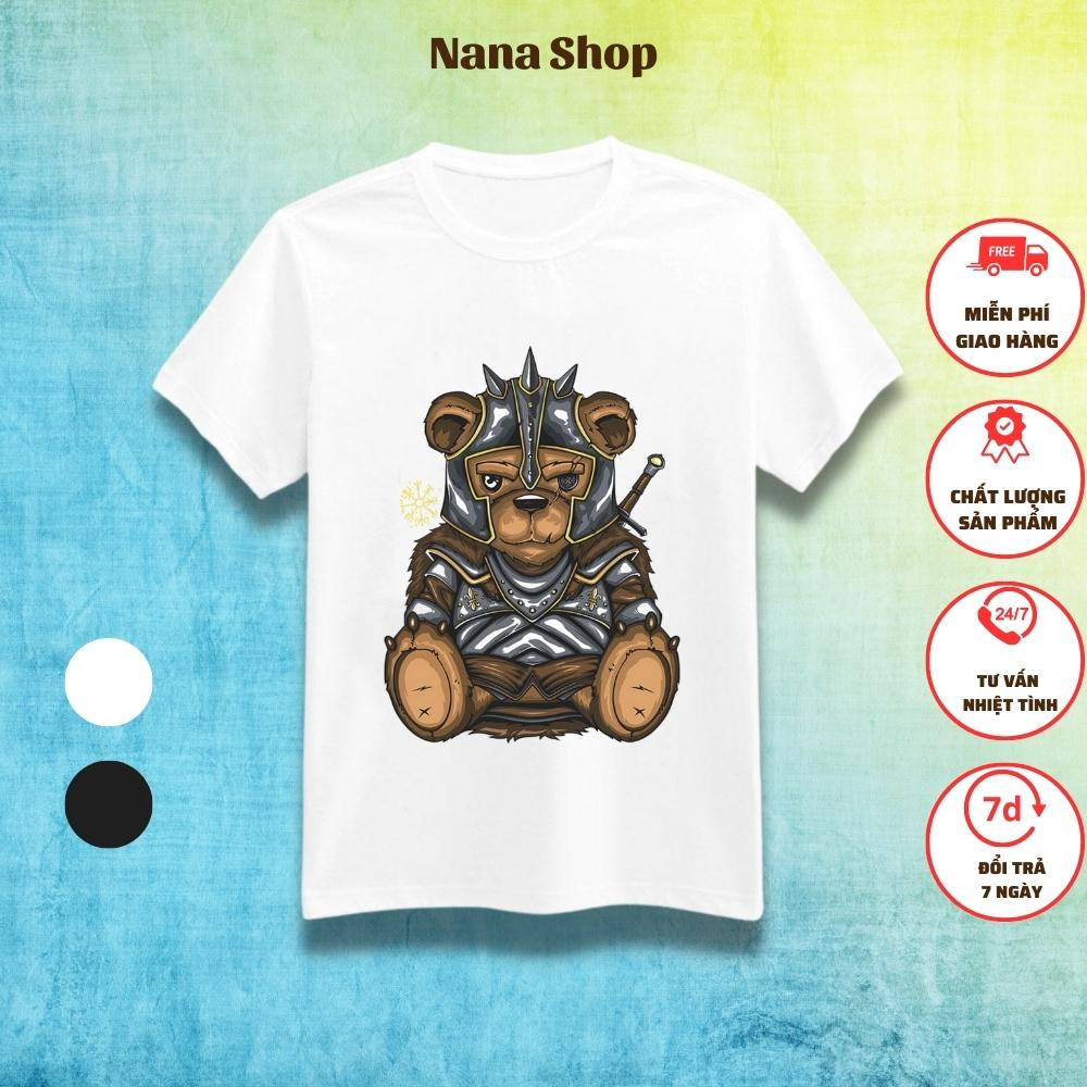 Áo thun nam cộc tay trẻ trung phong cách, áo phông nam nữ chất liệu co giãn, thấm hút mồ hôi Nana shop