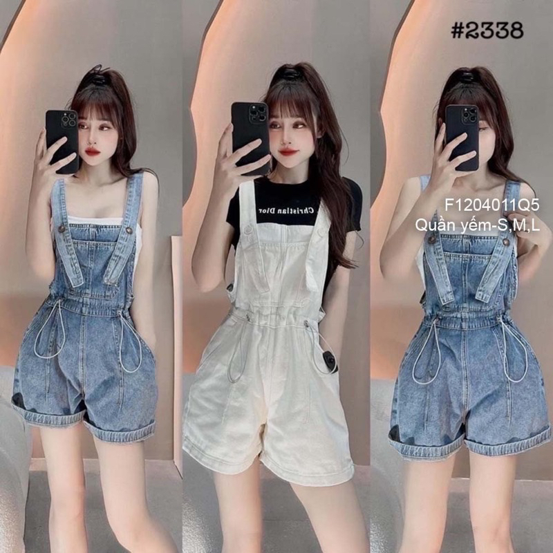 Yếm short jean rút dây eo cá tính VIENS STORE