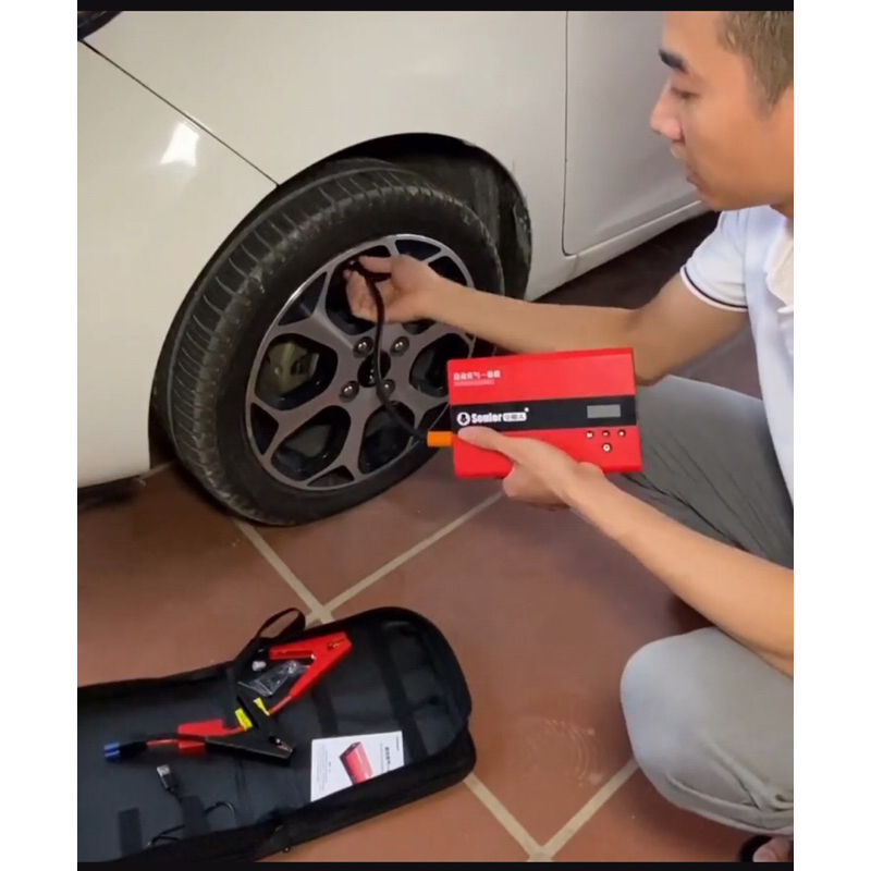 KÍCH BÌNH BƠM LỐP KẸP THÔNG MINH : 99.800mAh CHÍNH HÃNG SOULOR