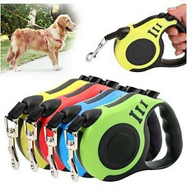 Dây dắt tự động chó thú cưng kéo dài và thu lại dây nhanh cuộn 3m - Xích chó mèo hàng cao cấp hdpet