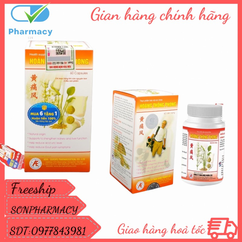 HOÀNG THỐNG PHONG. LỌ 60 VIÊN.