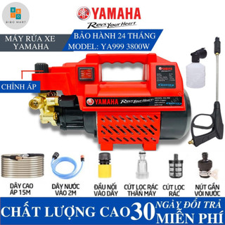 Máy rửa xe cao áp yamaha - ya999 công suất 3800w tặng kèm bình tạo bọt tuyết và khớp nối dài - máy xịt rửa cao cấp