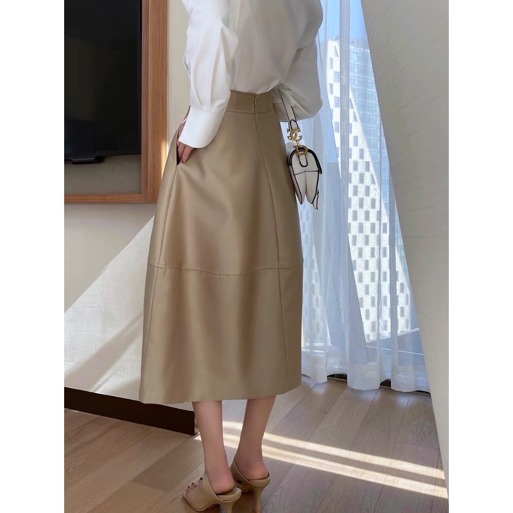 Chân váy dáng xoè chất tafta dày dặn H196